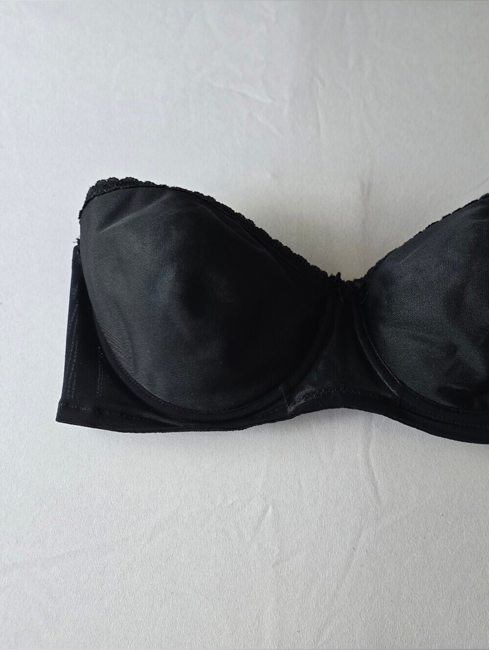 Vintage JC Penny Adonna Black Strapless Bra Size 36 C